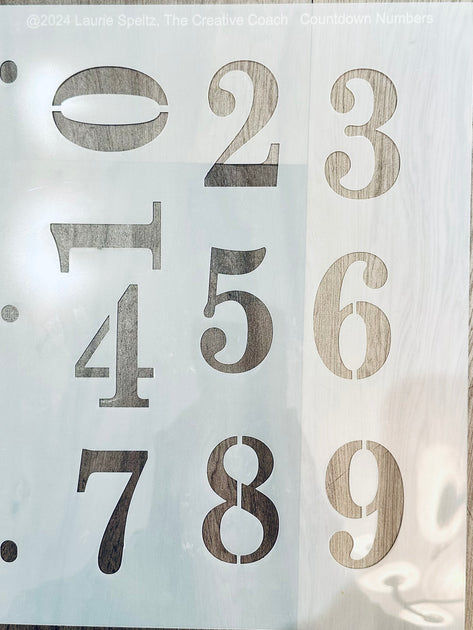 Countdown House Number Stencils PineCraft Inc