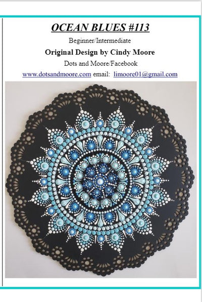 Cindy Moore Ocean Blues #113 Pattern Packet