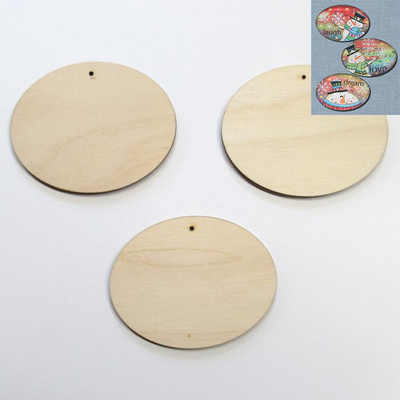 Oval Ornaments (Set of 3)