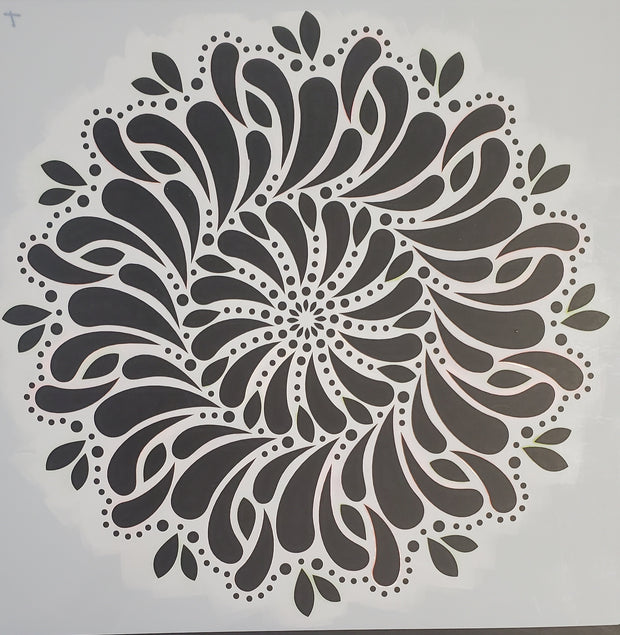 Dots and Moore Spring Flower Stencil