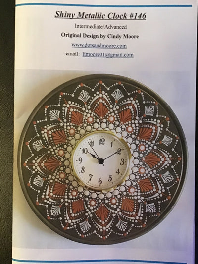 Cindy Moore Shiny Metallic Clock #146