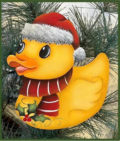 Linda O’Connell Santa Hat Duck Ornament