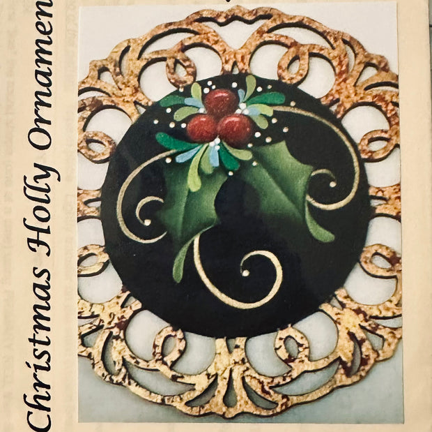 Sandi Greco Christmas Holly Ornament Pattern Packet