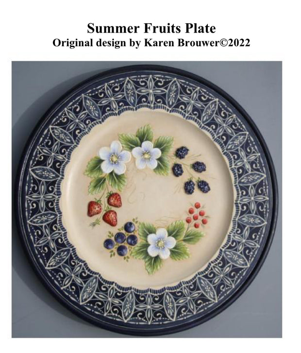 Summer Fruit Plate Pattern Packet