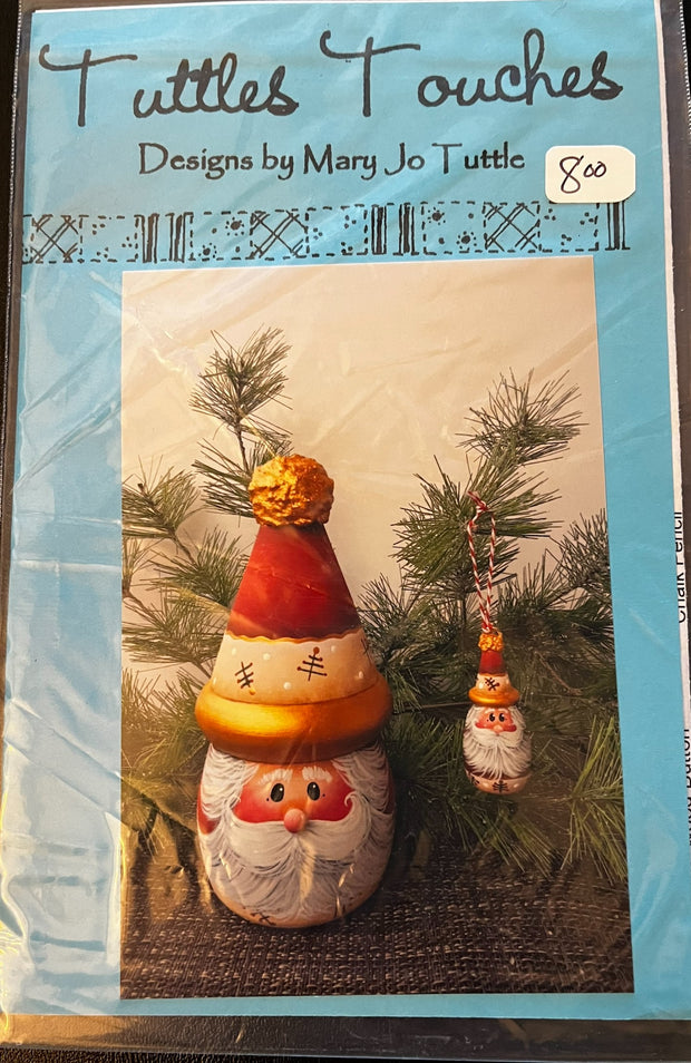 Tuttles Touches Golden Santa Turnings Pattern Packet