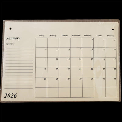 2026 Calendar inserts!