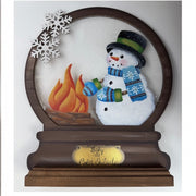 Acrylic and Wooden Snowglobe by Linda O'Connell