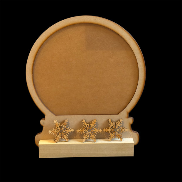 Acrylic and Wooden Snowglobe by Linda O'Connell