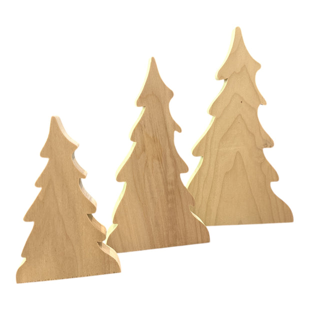 Wavy Tree ornaments and Chunky Standers