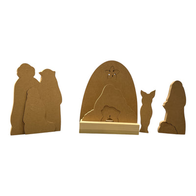 Large Nativity Wood Puzzle and Base