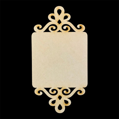 6" Double Scroll Plaque