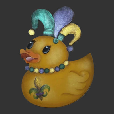 Linda O’Connell Mardi Gras Duck Ornament