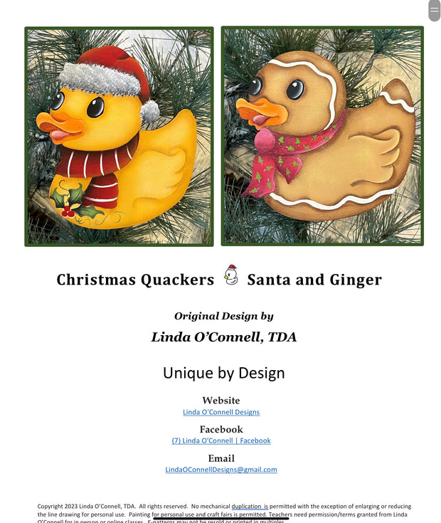 Christmas Quackers Pattern Packet