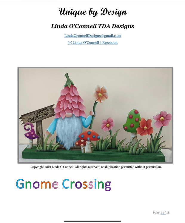 Gnome Crossing Pattern Packet