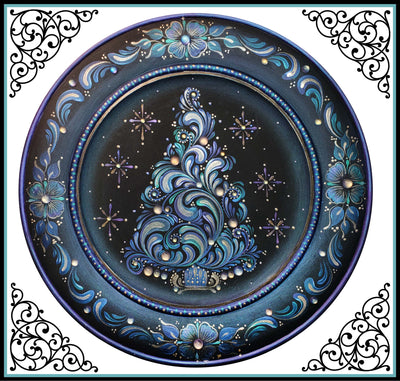Linda Sharp Enchanted Christmas Plate Pattern Packet