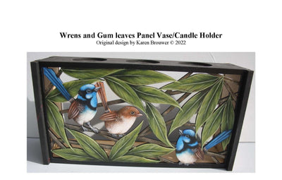 Blue Wren Vase Pattern Packet