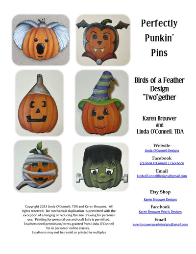 Perfectly Punkin Pins Pattern Packet