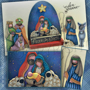 Large Nativity Wood Puzzle and Base