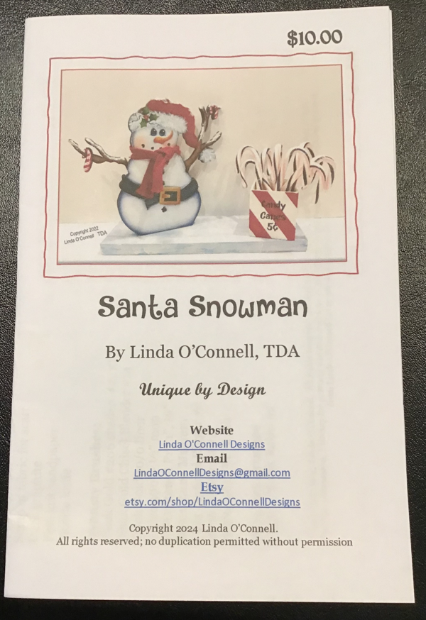 Santa Snowman- Pattern by Linda O'Connell