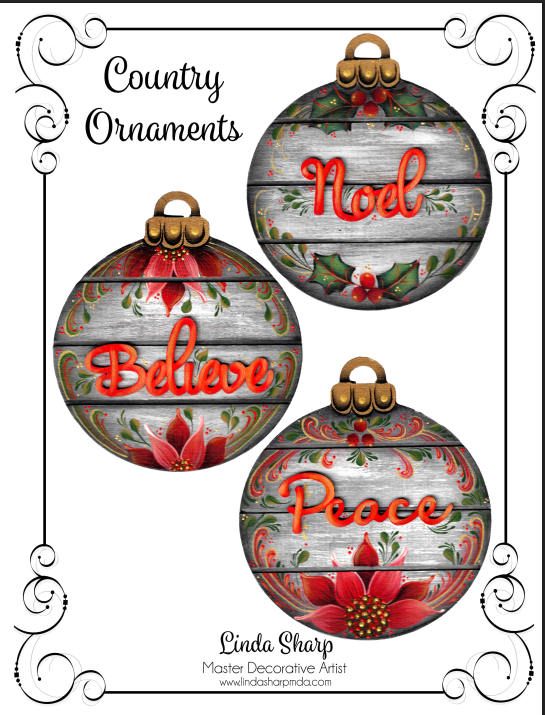 Linda Sharp Country Ornaments PP