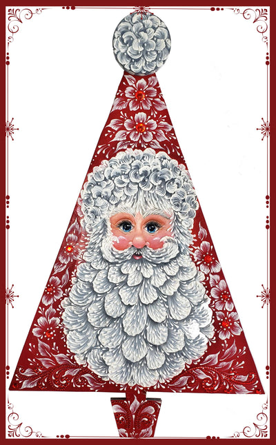 Linda Sharp Sparkly Santa Tree Pattern Packet