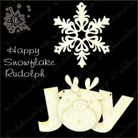 #82 “Happy Snowflake Rudolph"