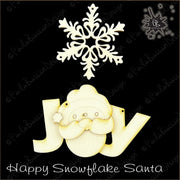 #85 “Happy Snowflake Santa"