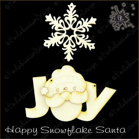 #85 “Happy Snowflake Santa"