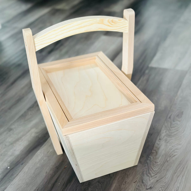 Framed Wooden Basket