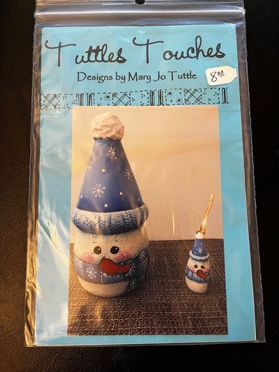 Tuttles Touches Frosty Snowman and Ornament Pattern Packet