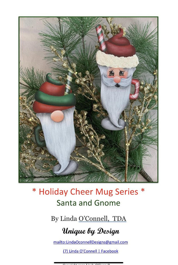 Gnome & Santa Cup of Xmas Pattern Packet