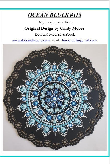 Cindy Moore Ocean Blues #113 Pattern Packet