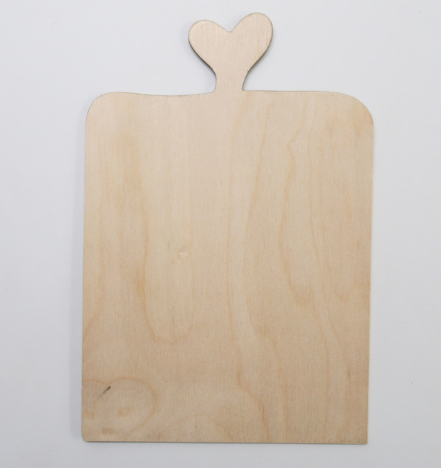 Heart Handled Wall Plaque (w/o grooves)
