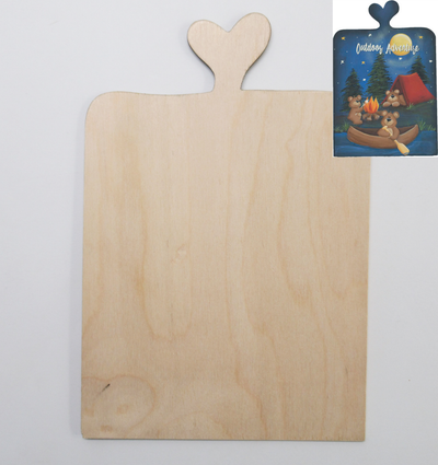 Heart Handled Wall Plaque (w/o grooves)
