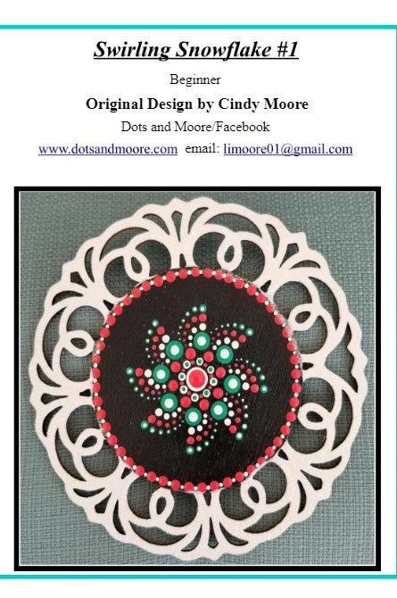 Cindy Moore Swirling Snowflake #1 Pattern Packet