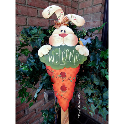 #600 Bunny Welcome Cutout