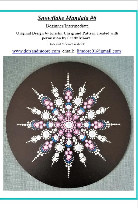 Cindy Moore Snowflake Mandala #6 Pattern Packet