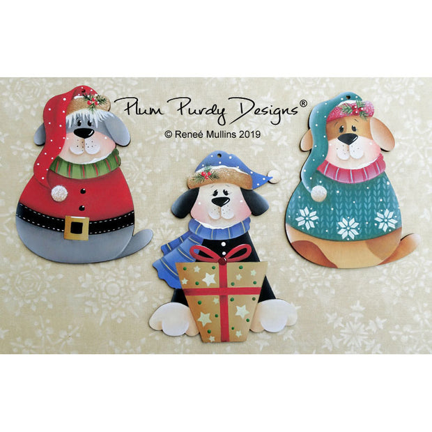 #765 Christmas Puppy Ornaments