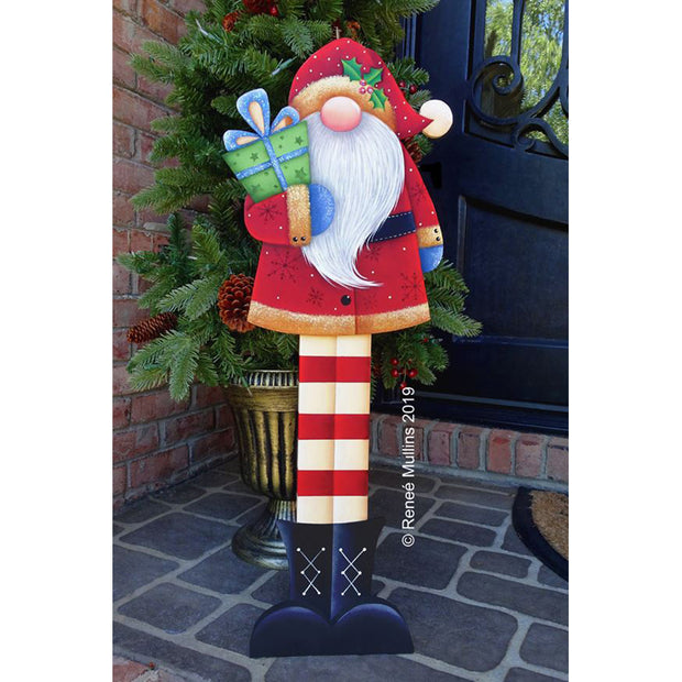 #766 Santa Gnome Porch Greeter