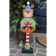 #770 Reindeer Gnome Porch Greeter
