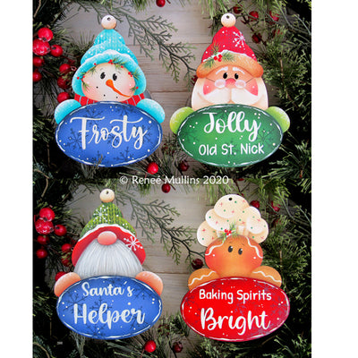 #793 Christmas Message Ornaments