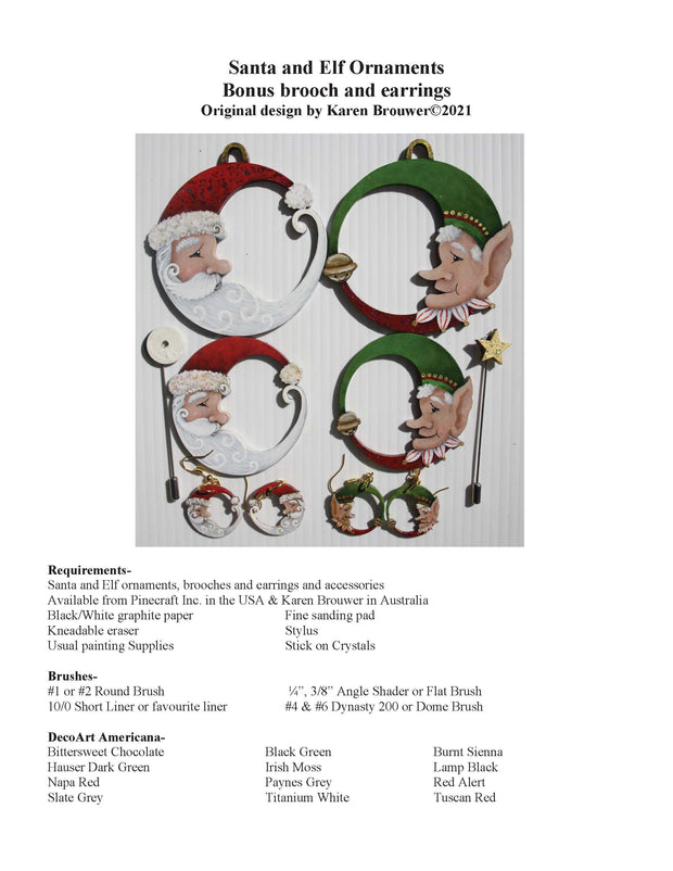 Any Time Of Year Elf and Santa Pattern Packet
