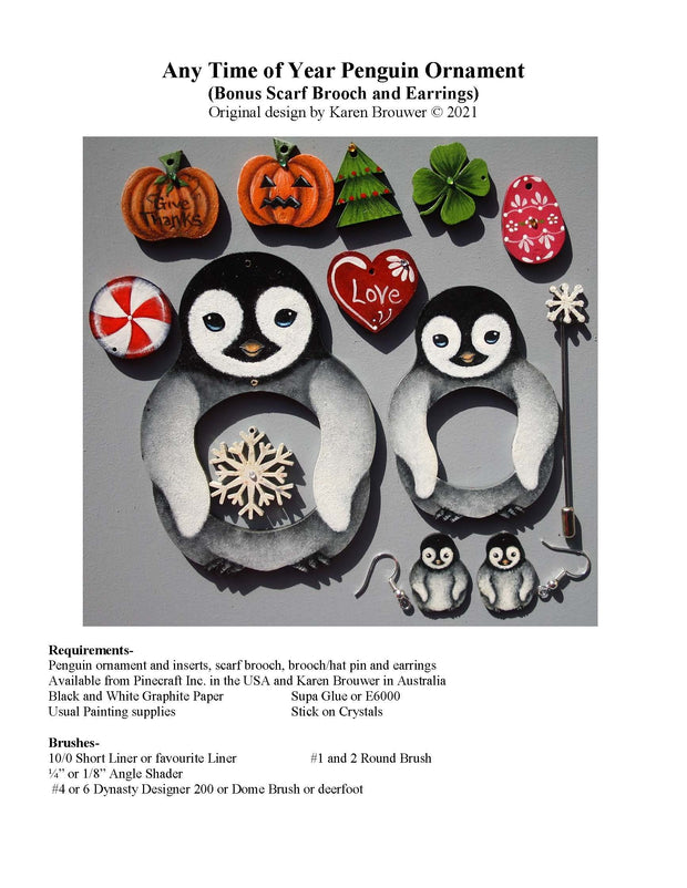 Any Time Of Year Penguin Pattern Packet