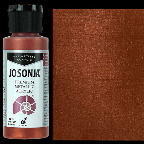 Jo Sonja Premium Metallic- Burnished Copper - 2 oz