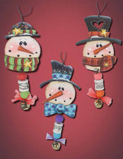 Snowman Head Spooler Ornaments