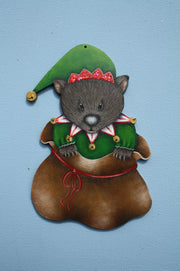 Wombat in a stocking