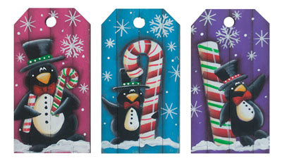 Snowman Grooved Tags