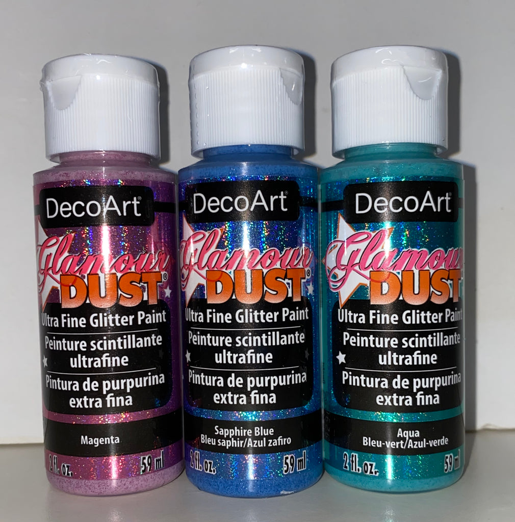 Deco Art Glamour Dust Glitter Paint Gold Glitz 2 oz