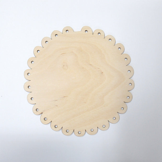 Scalloped Plaque with Holes