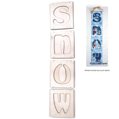 Snow Block Letters Hanging Letters – PineCraft Inc